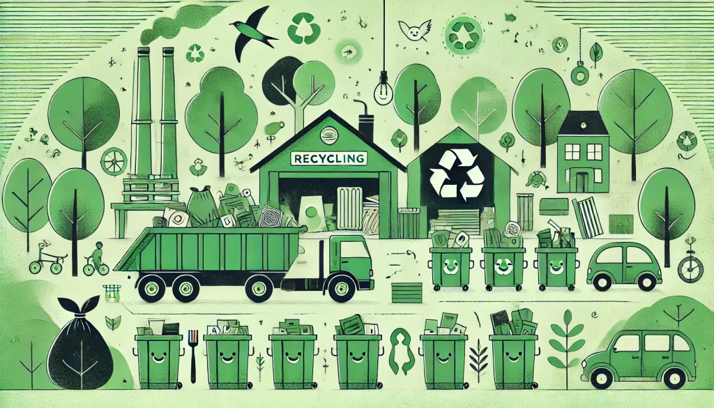 What happens to skip waste after it leaves the skip and arrives at the waste transfer station.