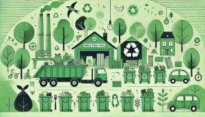 What happens to skip waste after it leaves the skip and arrives at the waste transfer station.